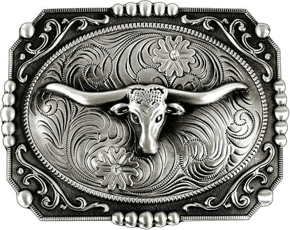 Moranse Religion Cross Cowboy Kneeling Prayer and Horse Design Belt Buckles Apparel & Accessories > Clothing Accessories > Belt Buckles Moranse Cowboy Bull  