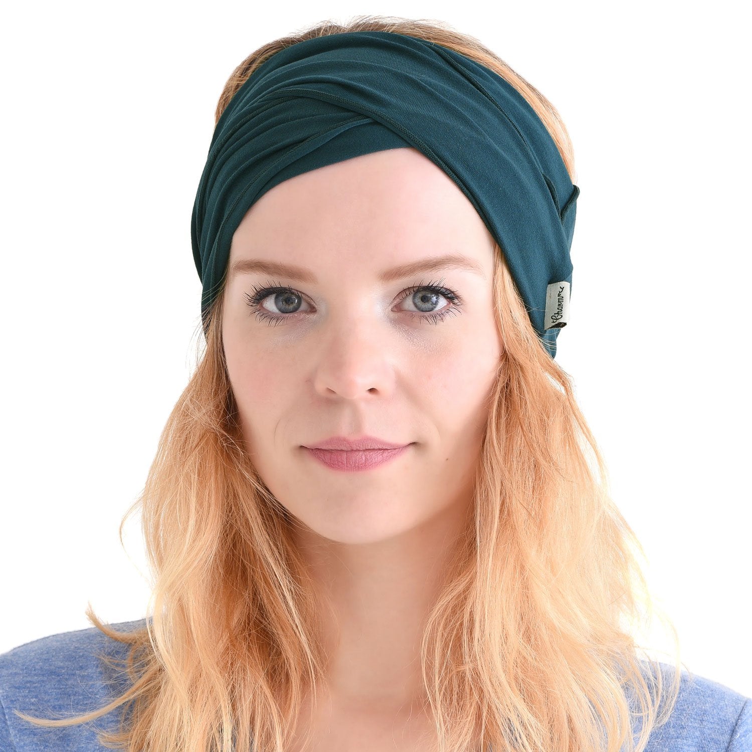 Mens Head Wraps Elastic Bandana - Japanese Headband Workout Women Hair Black Apparel & Accessories > Clothing Accessories > Bandanas & Headties CHARM Blue Green  