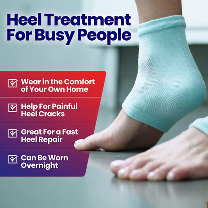 Moisturizing Socks for Cracked Heel Repair - Dry Heels Treatment for Rough Feet, Toeless Aloe Lotion Moisturizer Silicone Gel Lined Moisture Spa Heel Socks Pedicure Foot Care for Women Men Fits Most Health & Beauty > Personal Care > Foot Care ARMSTRONG AMERIKA   