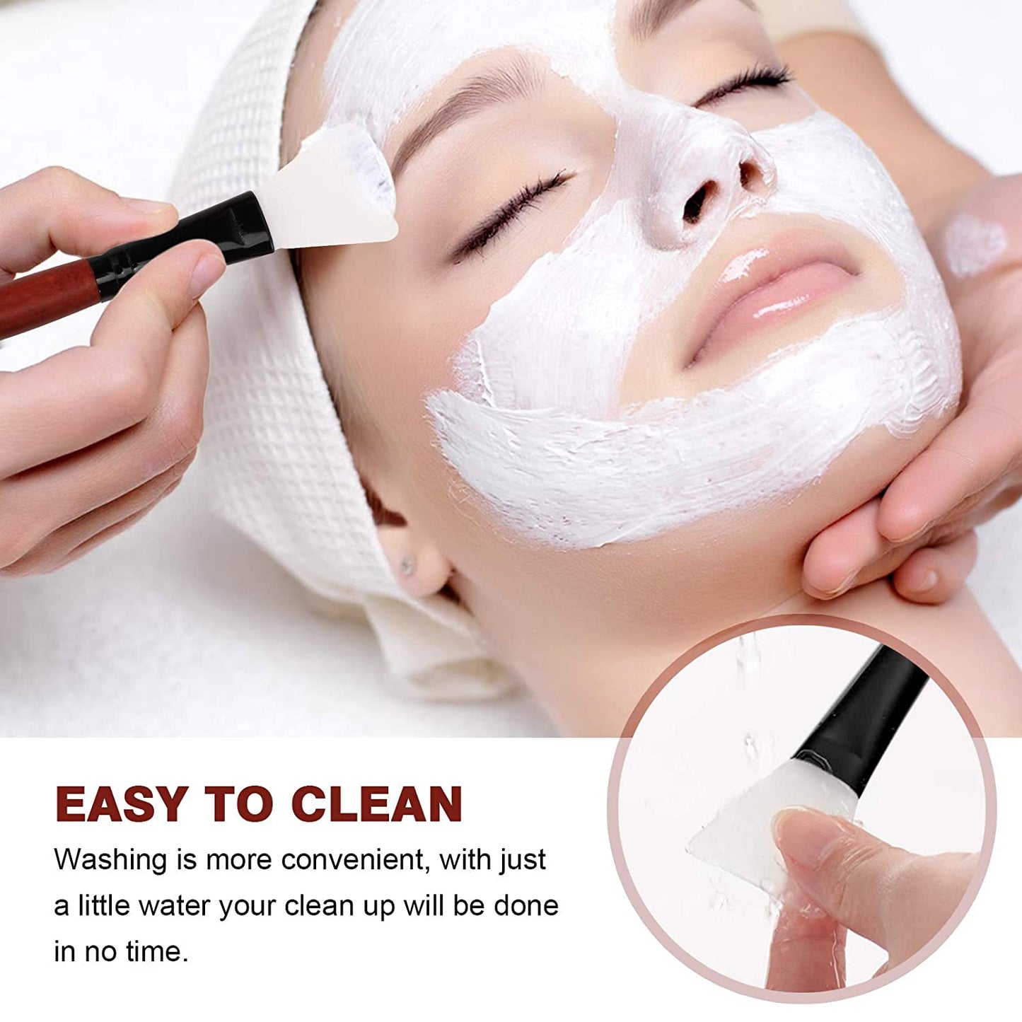 MWOOT DIY Facial Mask Bowl Set, 5-Pack DIY Clay Mask Mixing Kit with Brushes and Bowl, Mask Mixing Tools for Mixing Clay Mask DIY - Brown Health & Beauty > Personal Care > Cosmetics > Cosmetic Tools > Skin Care Tools MWOOT   