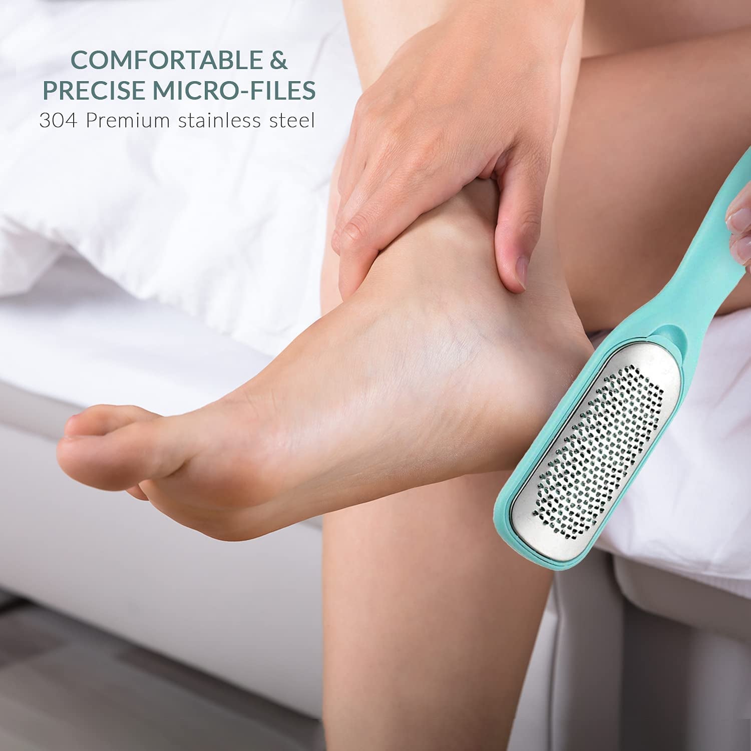 Callus Remover for Feet | Double-Sided Foot Scrub -Foot File -Dead Skin Remover -Foot Rasp for Exfoliation -Wet & Dry Feet Scrubber for Smoothing & Softening Feet -Pedicure Tool for Foot Care Health & Beauty > Personal Care > Foot Care Relax Tony   