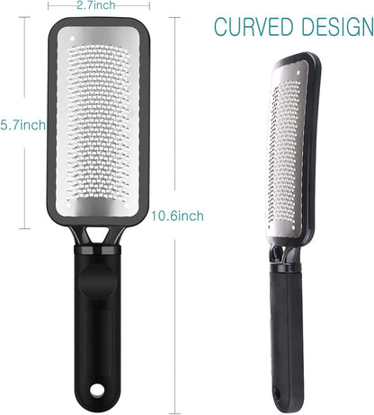 Foot File Colossal Foot Rasp and Callus Remover, Professional Foot Care Pedicure Metal Surface Tool to Remove Hard Skin, Can Be Used on Both Wet and Dry Feet, Surgical Grade Stainless Steel File Health & Beauty > Personal Care > Foot Care LUDOUPIER   