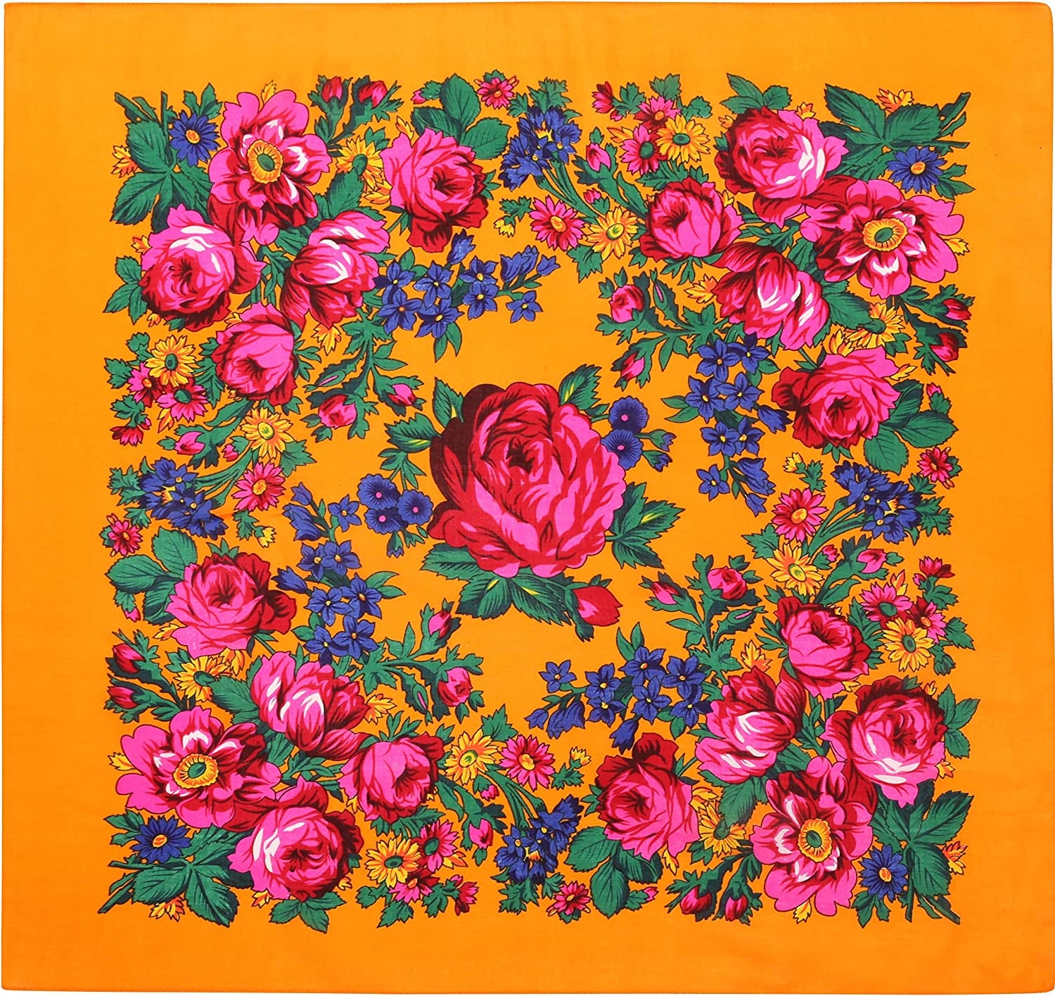 Rose Scarf Apparel & Accessories > Clothing Accessories > Scarves & Shawls Bita Orange  