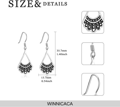 WINNICACA RBG Dissent Collar Earrings Sterling Silver Dangle Drop Hook Earrings Jewelry Gifts for Fans Women, Gold Plated Apparel & Accessories > Jewelry > Earrings WINNICACA   