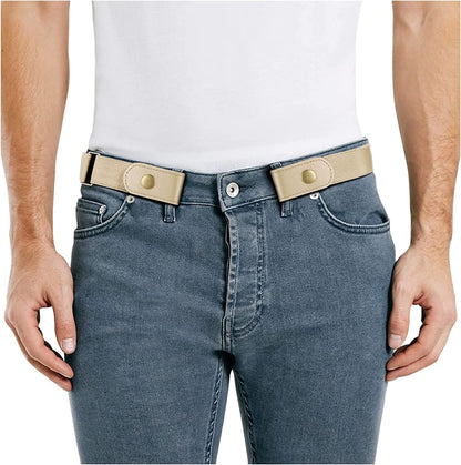 No Buckle Stretch Women Belt for Jeans Pants, Elastic Buckle Free Invisible Belts for Men up to 48 Inches by WHIPPY Apparel & Accessories > Clothing Accessories > Belts WHIPPY 3-creamy White Small Size: 22"-36" 