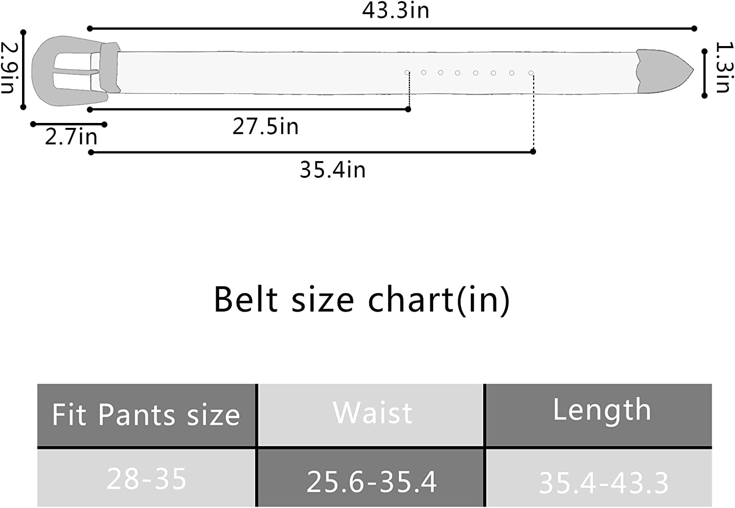 CLARA Women Vintage Western Waist Belt Double Buckle Belt PU Leather Waistband for Jeans Dress Apparel & Accessories > Clothing Accessories > Belts CLARA   