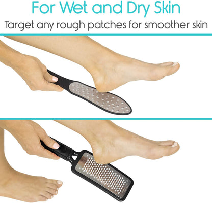 Vive Foot File (3 Pack) - Callus Remover Pedicure Tool Kit for Men, Women Care - Dead Skin Heel Scrub Shaver and Rough Patch Eliminator Remover for Dry and Wet Toe and Feet Peel - Rasp Scrubber Blade Health & Beauty > Personal Care > Foot Care Vive   