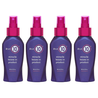 It'S a 10 Haircare Miracle Leave-In Product, 4 Fl. Oz. Health & Beauty > Personal Care > Hair Care It's a 10 Haircare 4 Fl Oz (Pack of 4)  