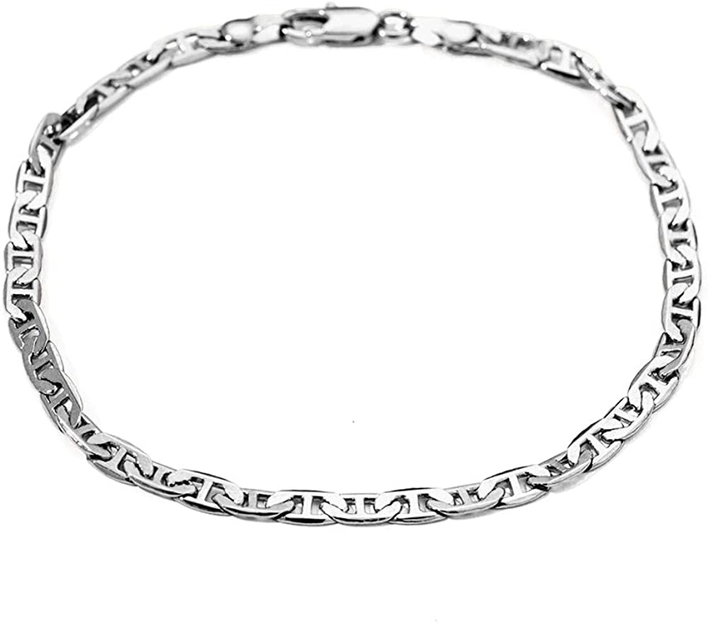 Kelistom Gold Anklet for Women Teen Girls, 14K Gold / 18K Gold/Platinum Plated Flat Mariner Link Chain Ankle Bracelets for Women 9 10 11 Inches Apparel & Accessories > Jewelry > Anklets Tomlee Platinum 10.0 Inches 