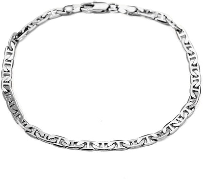 Kelistom Gold Anklet for Women Teen Girls, 14K Gold / 18K Gold/Platinum Plated Flat Mariner Link Chain Ankle Bracelets for Women 9 10 11 Inches Apparel & Accessories > Jewelry > Anklets Tomlee Platinum 10.0 Inches 