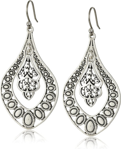 Lucky Brand Sahara Dust Filigree Oblong Earring Apparel & Accessories > Jewelry > Earrings Lucky Brand   