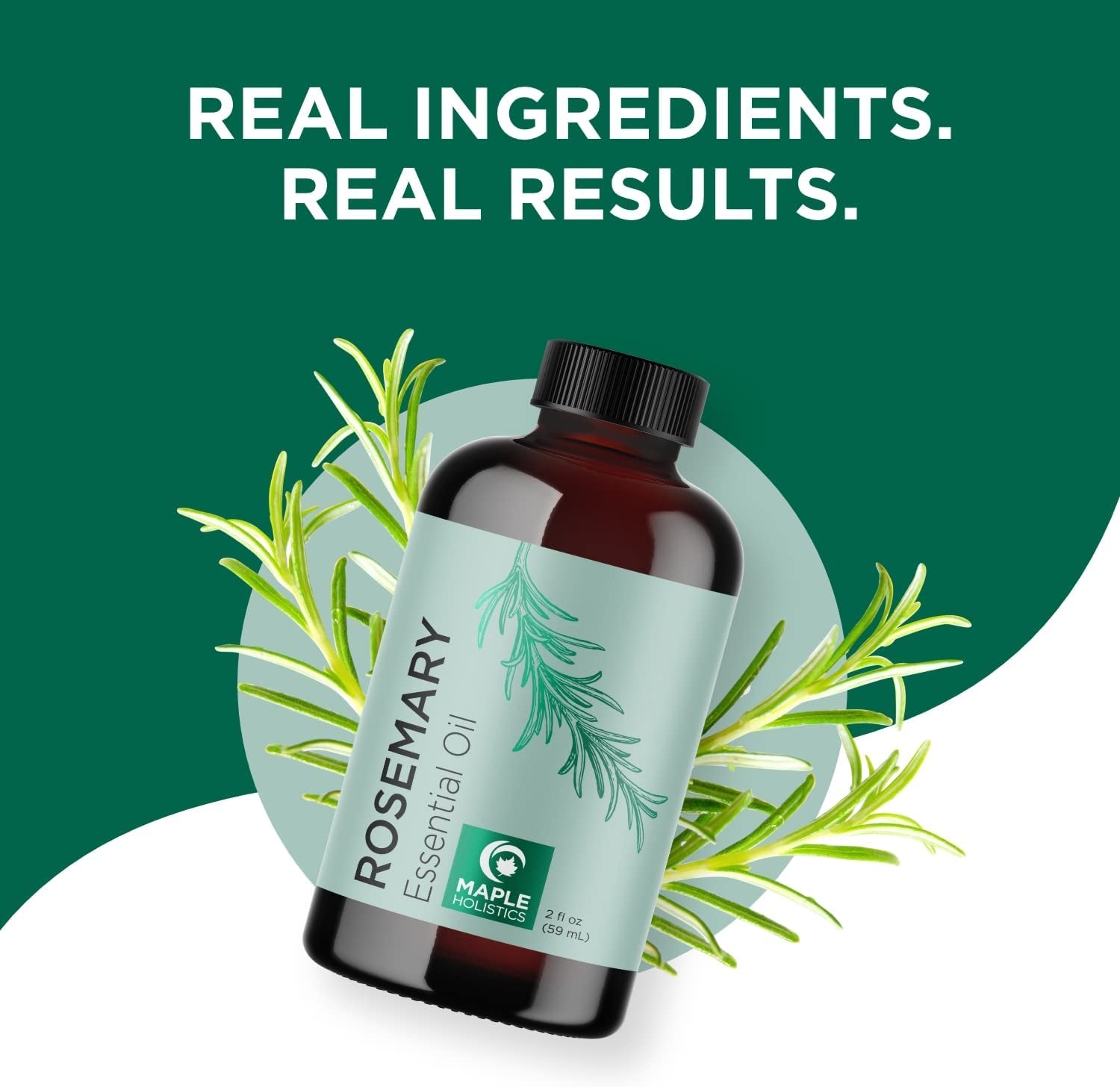 Pure Rosemary Oil for Hair Care - Volumizing Aromatherapy Rosemary Essential Oil for Diffuser plus Hair Skin and Nail Care - Nourishing Rosemary Hair Oil for Enhanced Shine and Dry Scalp Care 2Oz Health & Beauty > Personal Care > Hair Care Maple Holistics   
