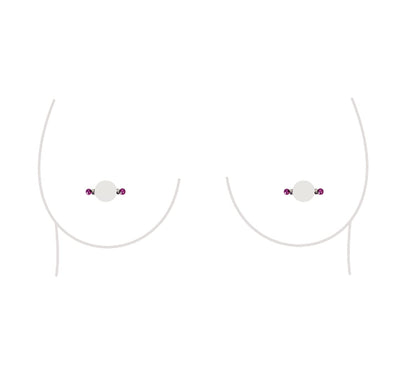 Non-Piercing Nipple Ring Magnetic Barbell Stud Fake Body Jewelry for Women (B - Black (Regular)) Apparel & Accessories > Jewelry > Body Jewelry All Body Art A - Mini (Pink)  