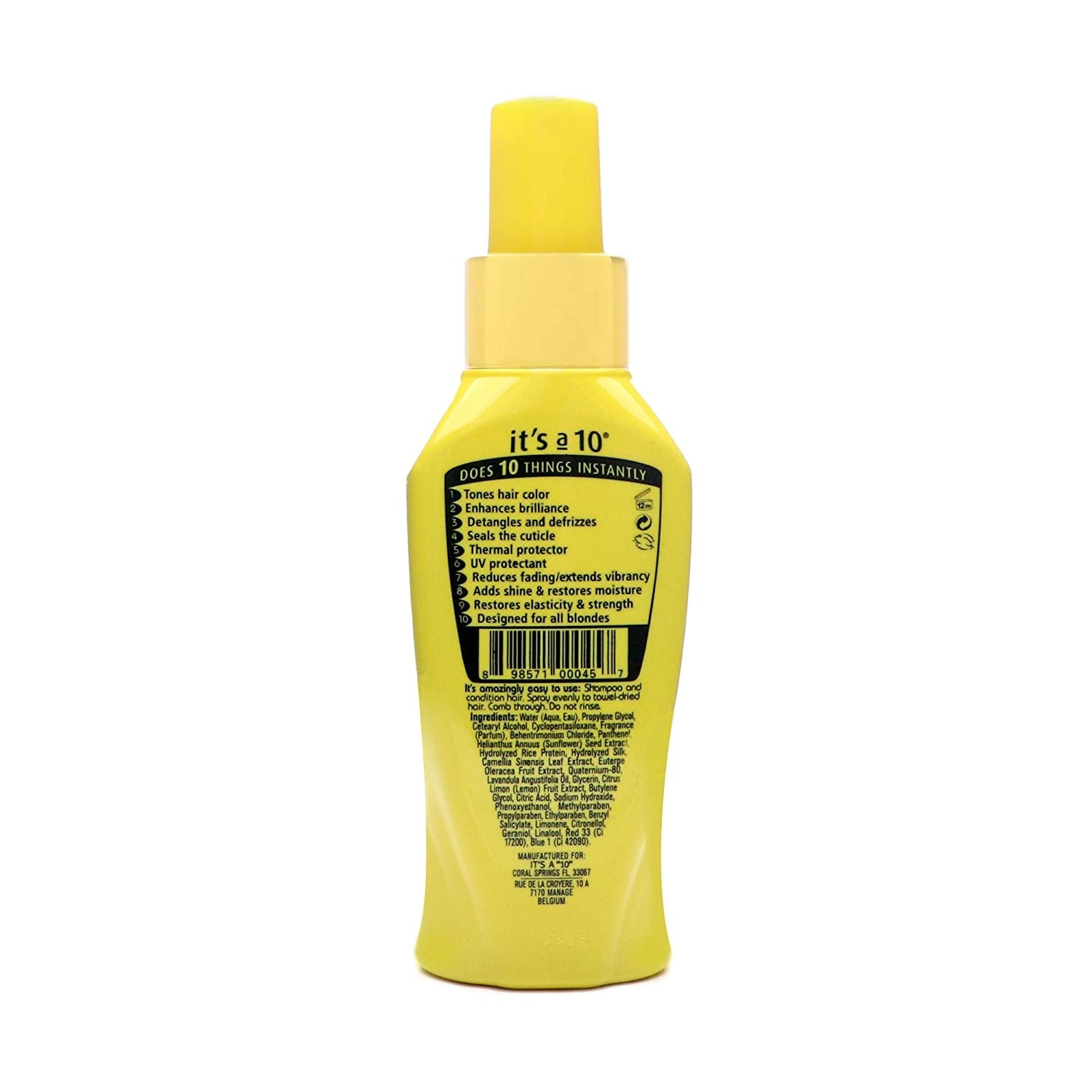 It'S a 10 Haircare Miracle Leave-In Conditioner Spray for Blondes - 4 Oz. - 2Ct Health & Beauty > Personal Care > Hair Care it's a 10   