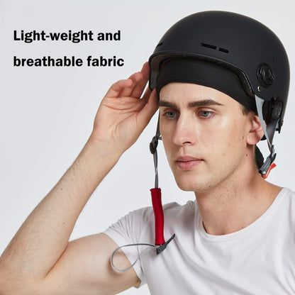 Super Absorbent Skull Caps Built-In No Sweat Liners Moisture Absorbent Bandana Headbands for Men Women Dew Rag with Sweatband Apparel & Accessories > Clothing Accessories > Bandanas & Headties QING   