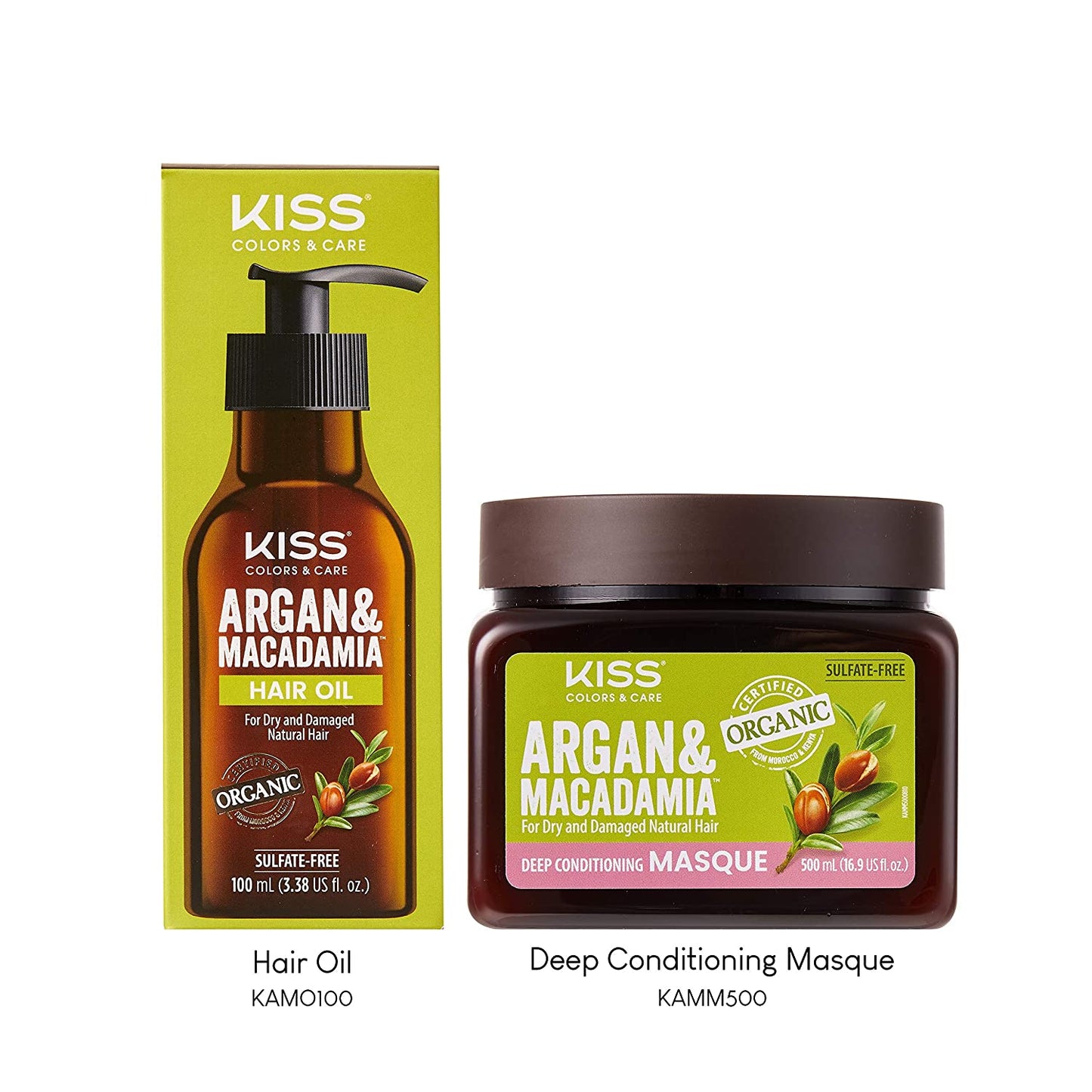 Kiss Argan & Macadamia Natural Hair Care Hair Oil Serum & Hair Masque Health & Beauty > Personal Care > Hair Care Kiss   