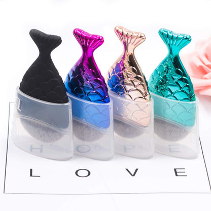 DSHIJIE Mermaid Makeup Brush Professional Foundation Powder Blush Brush Cosmetic Fishtail Brush Make up Tools 1Pcs (1) Health & Beauty > Personal Care > Cosmetics > Cosmetic Tools > Makeup Tools DSHIJIE   
