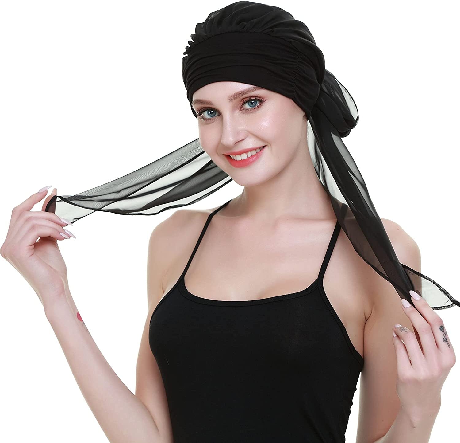 Chemo Headwear Headwrap Scarf Cancer Caps Gifts for Hair Loss Women Apparel & Accessories > Clothing Accessories > Bandanas & Headties FocusCare   