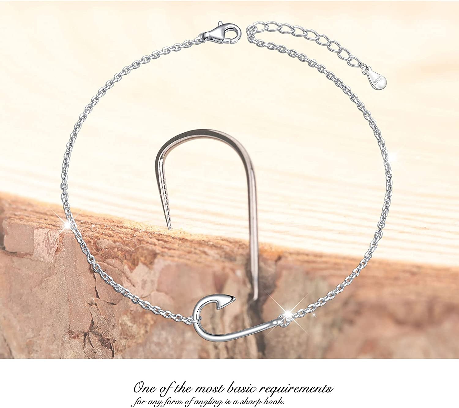 DAOCHONG Anklet for Women S925 Sterling Silver Adjustable Foot Chain Ankle Bracelet Anklets Jewelry Apparel & Accessories > Jewelry > Anklets harmonyball jewelry   