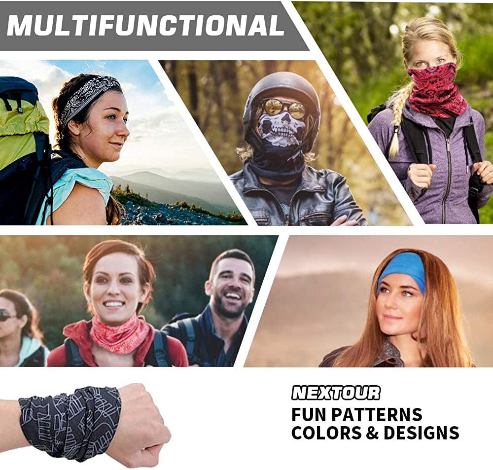 Headwear, Head Wrap, Neck Gaiter, Headband, Fishing Mask, Magic Scarf Face Bandana Mask Neck Tube Balaclava for Sport Apparel & Accessories > Clothing Accessories > Headwear NEXTOUR   