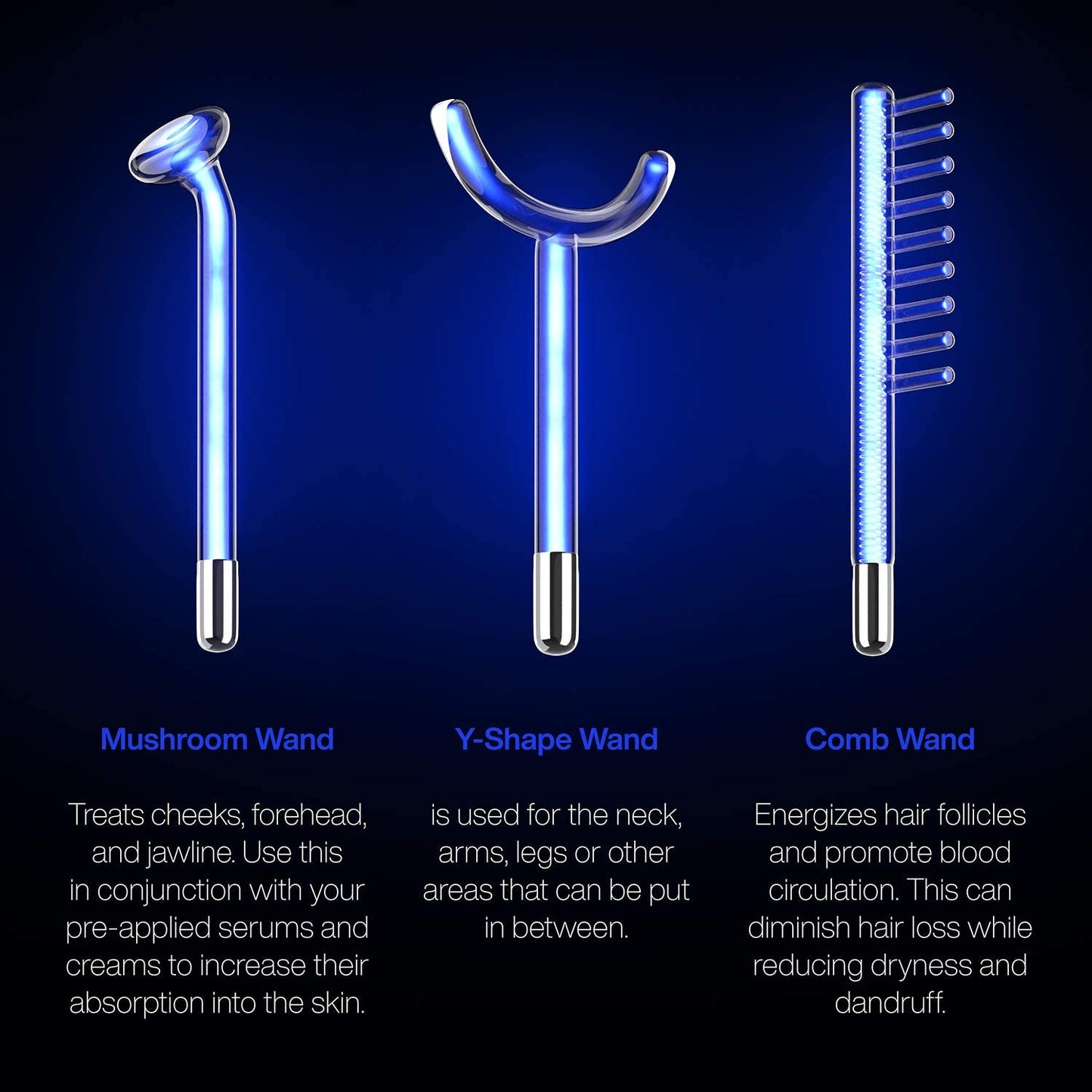Nuderma Clinical Skin Therapy Wand - Portable High Frequency Skin Therapy Machine W 6 Fusion Neon + Argon Wands – anti Aging - Blemish & Spot Control - Skin Tightening & Radiance - Wrinkle Reducing Health & Beauty > Personal Care > Cosmetics > Cosmetic Tools > Skin Care Tools Pure Daily Care   