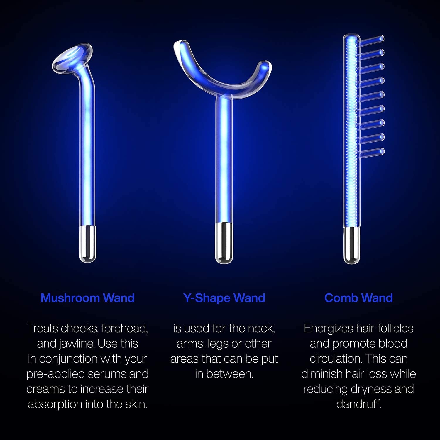 Nuderma Clinical Skin Therapy Wand - Portable High Frequency Skin Therapy Machine W 6 Fusion Neon + Argon Wands – anti Aging - Blemish & Spot Control - Skin Tightening & Radiance - Wrinkle Reducing Health & Beauty > Personal Care > Cosmetics > Cosmetic Tools > Skin Care Tools Pure Daily Care   