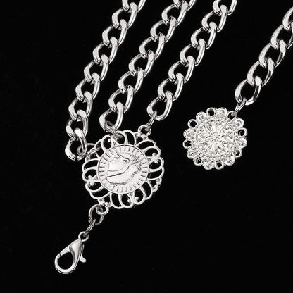 Glamorstar Multilayer Metal Waist Chain Dress Belts Metal Belt for Women Apparel & Accessories > Clothing Accessories > Belts Glamorstar   