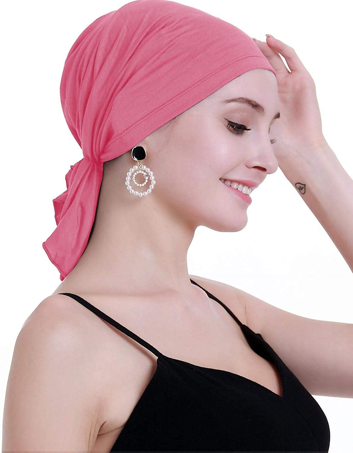 Osvyo Bamboo Chemo Headscarf for Women Hair Loss - Cancer Slip on Headwear Turbans Sealed Packaging Apparel & Accessories > Clothing Accessories > Headwear osvyo   