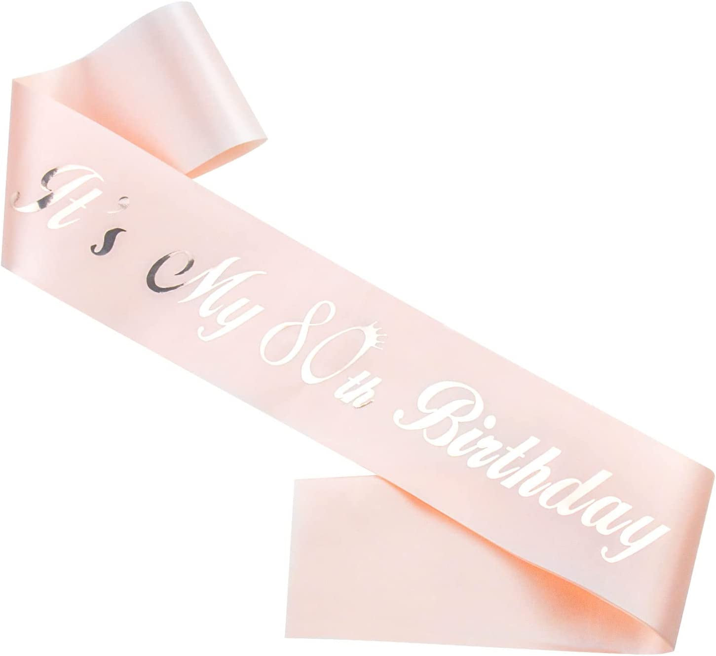 SGKUED 'It'S My 30Th Birthday' Sash, Rose Gold Soft Satin Sash with Rose Foil Lettering Birthday Sash for Women 30Th Birthday Party Favors and Decorations Apparel & Accessories > Clothing Accessories > Sashes SGKUED It's My 80th Birthday Sash  