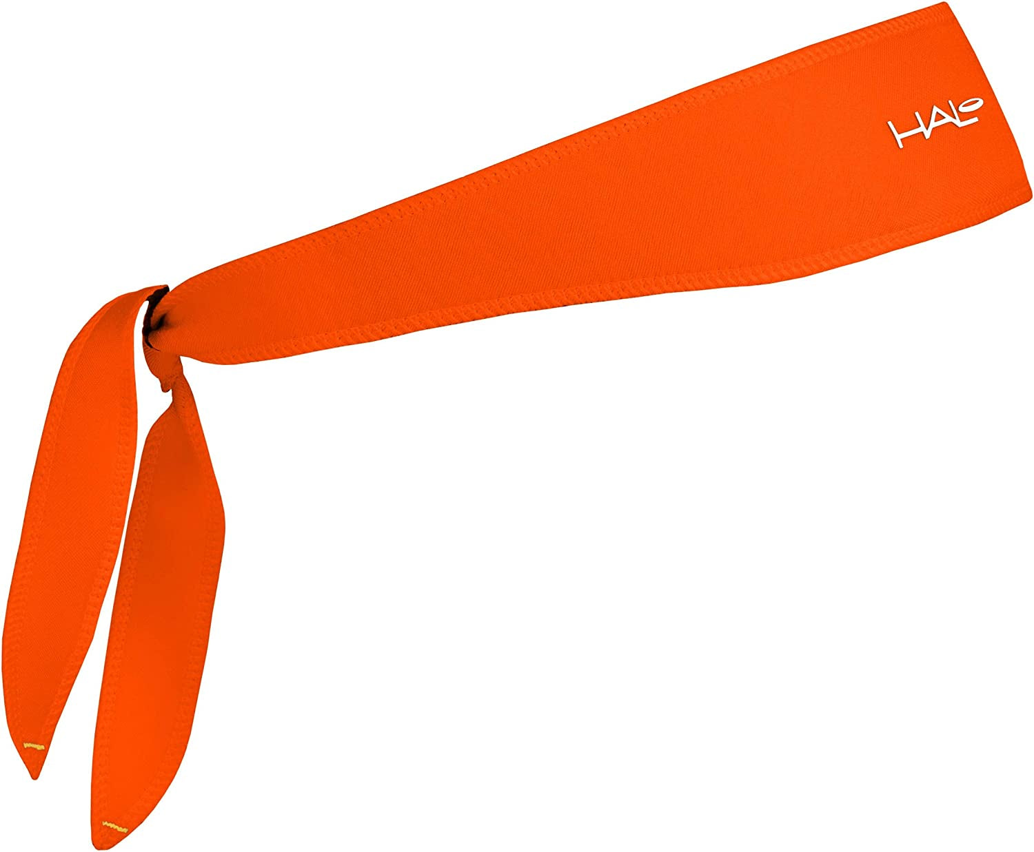 Halo Headband Halo I- Custom Fit- Tie Sweatband Pullover for Men and Women, No Slip with Moisture Wicking Dryline Fabric Apparel & Accessories > Clothing Accessories > Bandanas & Headties Halo Headband BRIGHT ORANGE  