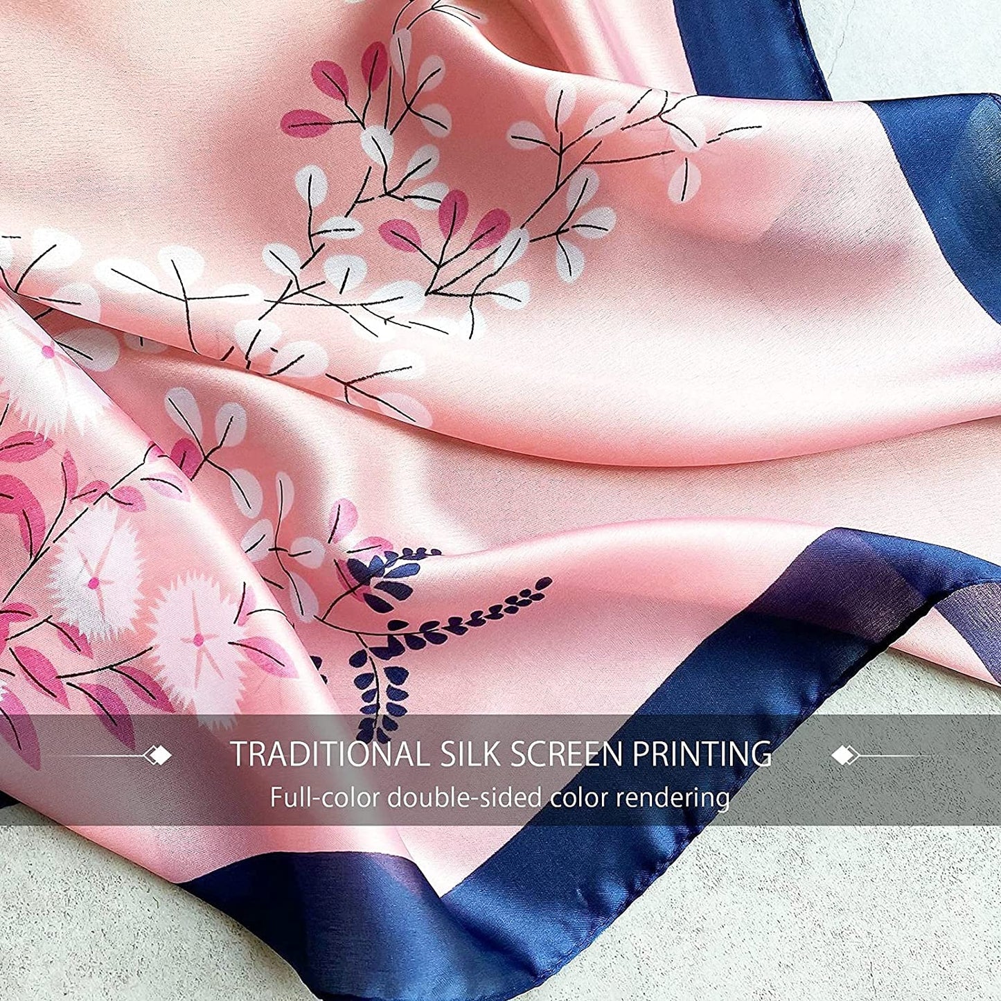 Silk Scarf Women Chiffon Shawl Satin Neckerchief Head Wrap Thin Scarf Beach Hijab Bridal Shawl Binder Scarf Chiffon White Apparel & Accessories > Clothing Accessories > Scarves & Shawls WEIGEER   
