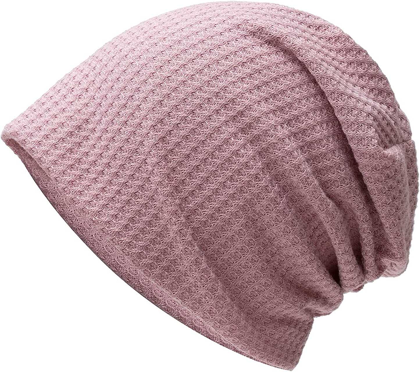 Century Star Unisex Baggy Lightweight Hip-Hop Soft Cotton Slouchy Stretch Beanie Hat Apparel & Accessories > Clothing Accessories > Headwear Century Star 1 Dark Pink One Size 