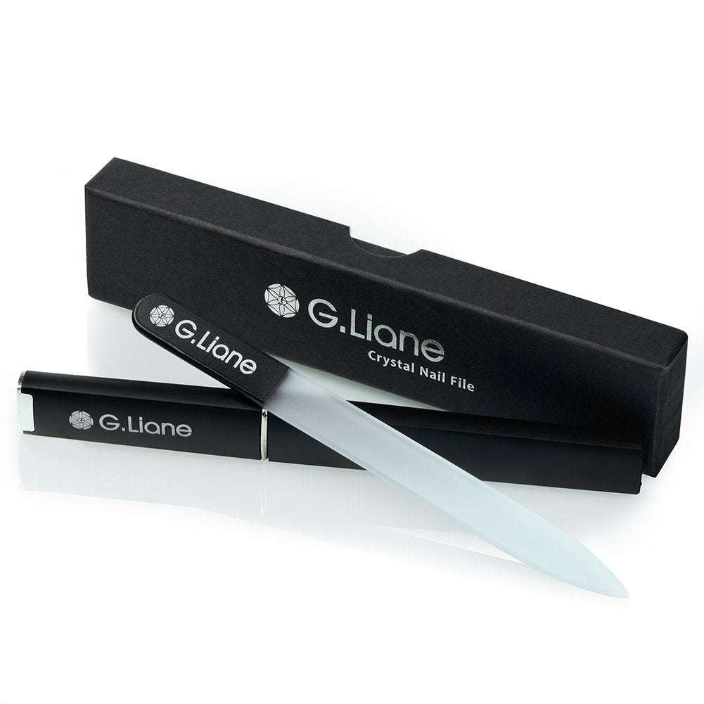 Best Crystal Nail File Set – G.Liane Professional Nail File Manicure Pedicure Kit for Natural Nails Acrylic Nails Gels Nails Manicure Tools for Home and Salon (Clear Pointed) Health & Beauty > Personal Care > Cosmetics > Cosmetic Tools > Nail Tools G.Liane Black  