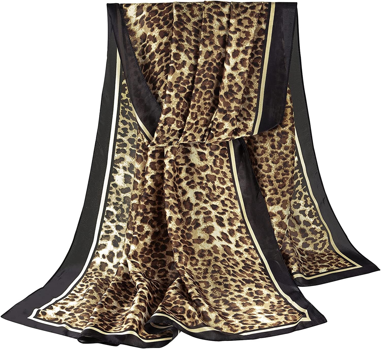 GERINLY Scarves - Animal Print Shawl Wraps Fashion Zebra Pattern Scarf for Women Apparel & Accessories > Clothing Accessories > Scarves & Shawls GERINLY F-coffee  