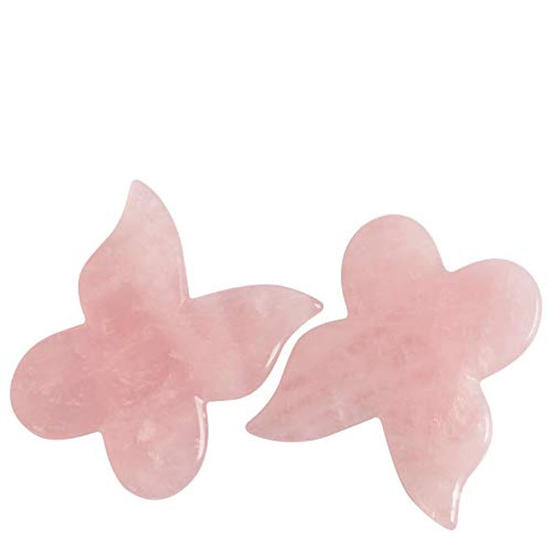 Natural Rose Quartz Jade Gua Sha Butterfly Scraping Massage Tool, Genuine Rose Quartz Healing Gemstone for Facial Lifting and Tightening Massage, Anti-Wrinkles, Anti-Aging, Wrinkles Removal Massage Health & Beauty > Personal Care > Cosmetics > Cosmetic Tools > Skin Care Tools DYStone   