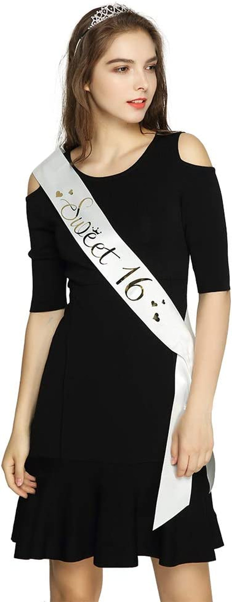 Sweet 16 Satin Sash -16 Birthday Sash 16 Birthday Gift Birthday Party Favors, Supplies and Decorations Apparel & Accessories > Clothing Accessories > Sashes ADBetty   