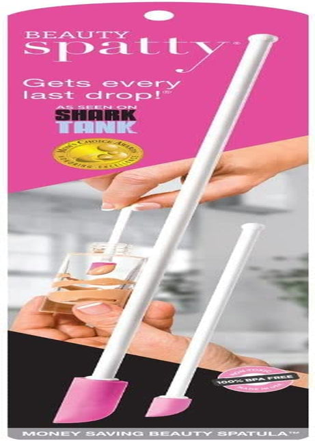 The Spatty & Spatty Daddy, Last Drop Spatula, Two Piece Set (6" and 12"), Pink, Reusable, Flexible, as Seen on Shark Tank, 2 Count (Pack of 1) Health & Beauty > Personal Care > Cosmetics > Cosmetic Tools > Makeup Tools Spatty   