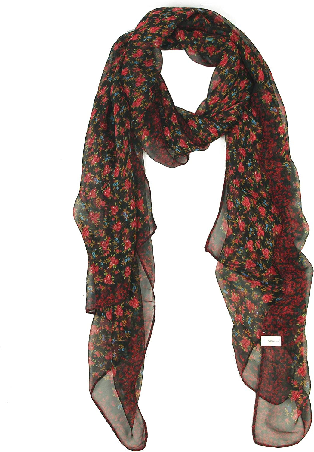 Long Chiffon Sheer Scarf Gradient - Pantonight Shaded Colors Lightweight Scarf for Womens Apparel & Accessories > Clothing Accessories > Scarves & Shawls PANTONIGHT Col 749  