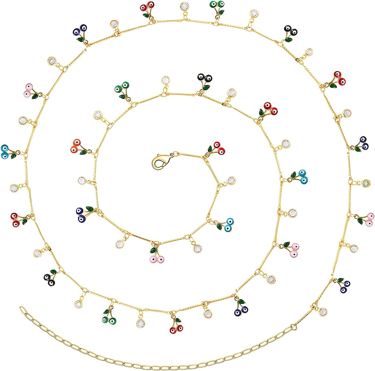 TOBENY 27.5/33.5/40 Inches Waist Belly Chains for the Waist for Women 14K Gold Plated Belly Chains for Women plus Size Body Chain for Women Teens Apparel & Accessories > Jewelry > Body Jewelry TOBENY L 39.3 Inches 