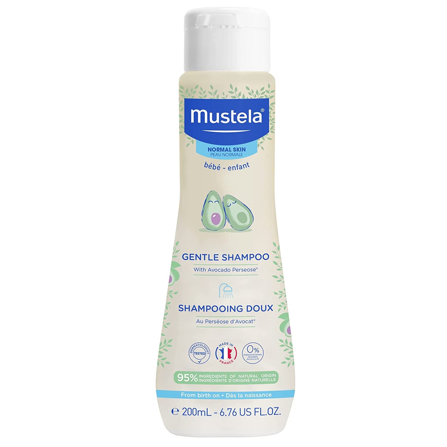 Mustela Baby Gentle Shampoo with Natural Avocado - Hair Care for Kids of All Ages & Hair Types - Tear-Free & Biodegradable Formula - Various Sizes - 1 or 2-Pack Health & Beauty > Personal Care > Hair Care Mustela New packaging 6.76 Fl Oz (Pack of 1) 