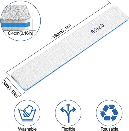 Nail Files-Nail File for Acrylic Nails 12Pcs, 80/80 Grit Nail Files Emery Boards for Acrylic Nails, Jumbo File Washable Thick Professional Square Nail File Manicure Tools for Nail Tech Health & Beauty > Personal Care > Cosmetics > Cosmetic Tools > Nail Tools BLESWIN   