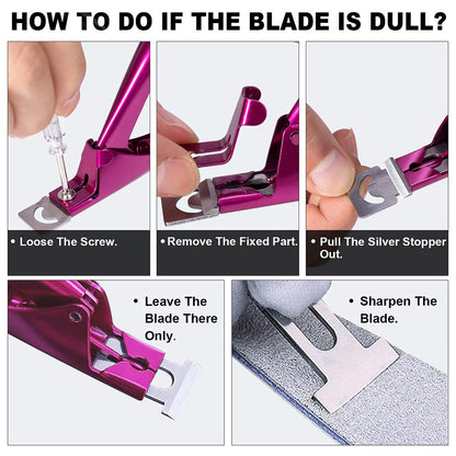 Elegant Violet Red Premium Adjustable Stainless Steel Artificial Acrylic Fake False Nail Tip Clipper Cutter Trimmer Manicure Pedicure Sharp Blade Clip Tool for Salon Home Nail Art Beauty Design DIY Health & Beauty > Personal Care > Cosmetics > Cosmetic Tools > Nail Tools GADGETS ENTREPOT   