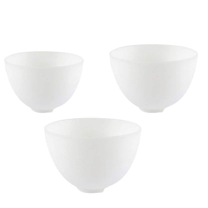 Healifty 3Pcs Diy Face Mixing Bowl Face Mask Bowl Facial Mud Bowl Silicone Bowl Cosmetic Beauty Tool for Home Salon Spa Face Skin Applicator Bowl (White) Health & Beauty > Personal Care > Cosmetics > Cosmetic Tools > Skin Care Tools Healifty White  