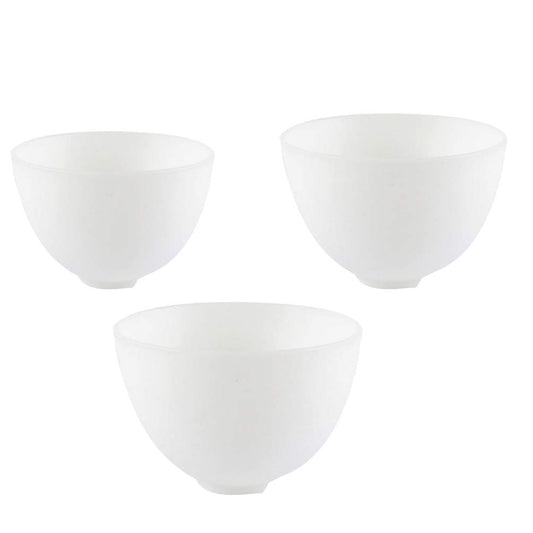 Healifty 3Pcs Diy Face Mixing Bowl Face Mask Bowl Facial Mud Bowl Silicone Bowl Cosmetic Beauty Tool for Home Salon Spa Face Skin Applicator Bowl (White) Health & Beauty > Personal Care > Cosmetics > Cosmetic Tools > Skin Care Tools Healifty White  