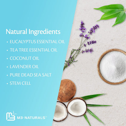 M3 Naturals Tea Tree Oil Epsom Salt Pedicure Foot Soak with Coconut Oil & Stem Cell - Foot Care - Foot Bath Soak - Athletes Foot Treatment, Toenail Fungus & Foot Odor Foot Soaker Foot Spa Soak Health & Beauty > Personal Care > Foot Care M3 Naturals   
