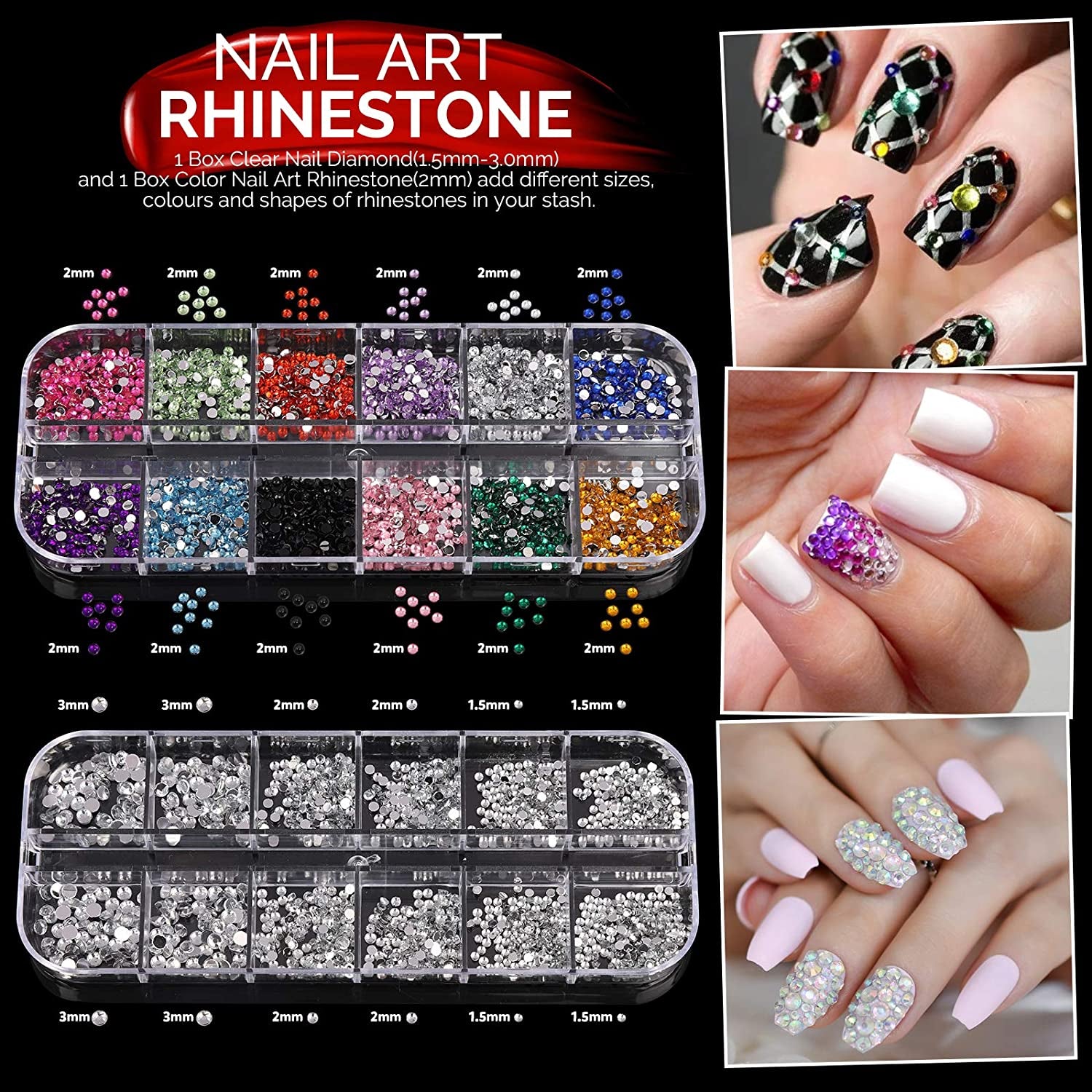 Nail Art Brushes Kit, Teenitor Nail Art Tool with Nail Dotting Tools, 3D Butterfly Nail Art Stickers, Nail Art Rhinestones and Pick up Tweezer, Nail Foil Flakes, Nail Art Striping Tape Health & Beauty > Personal Care > Cosmetics > Cosmetic Tools > Nail Tools Teenitor   