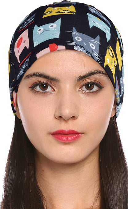 ELLEWIN Cotton Slouchy Beanie Hip-Hop Soft Lightweight Running Beanie Adult Dwarf Hats Chemo Cap for Men Women Apparel & Accessories > Clothing Accessories > Headwear Does Not Apply   