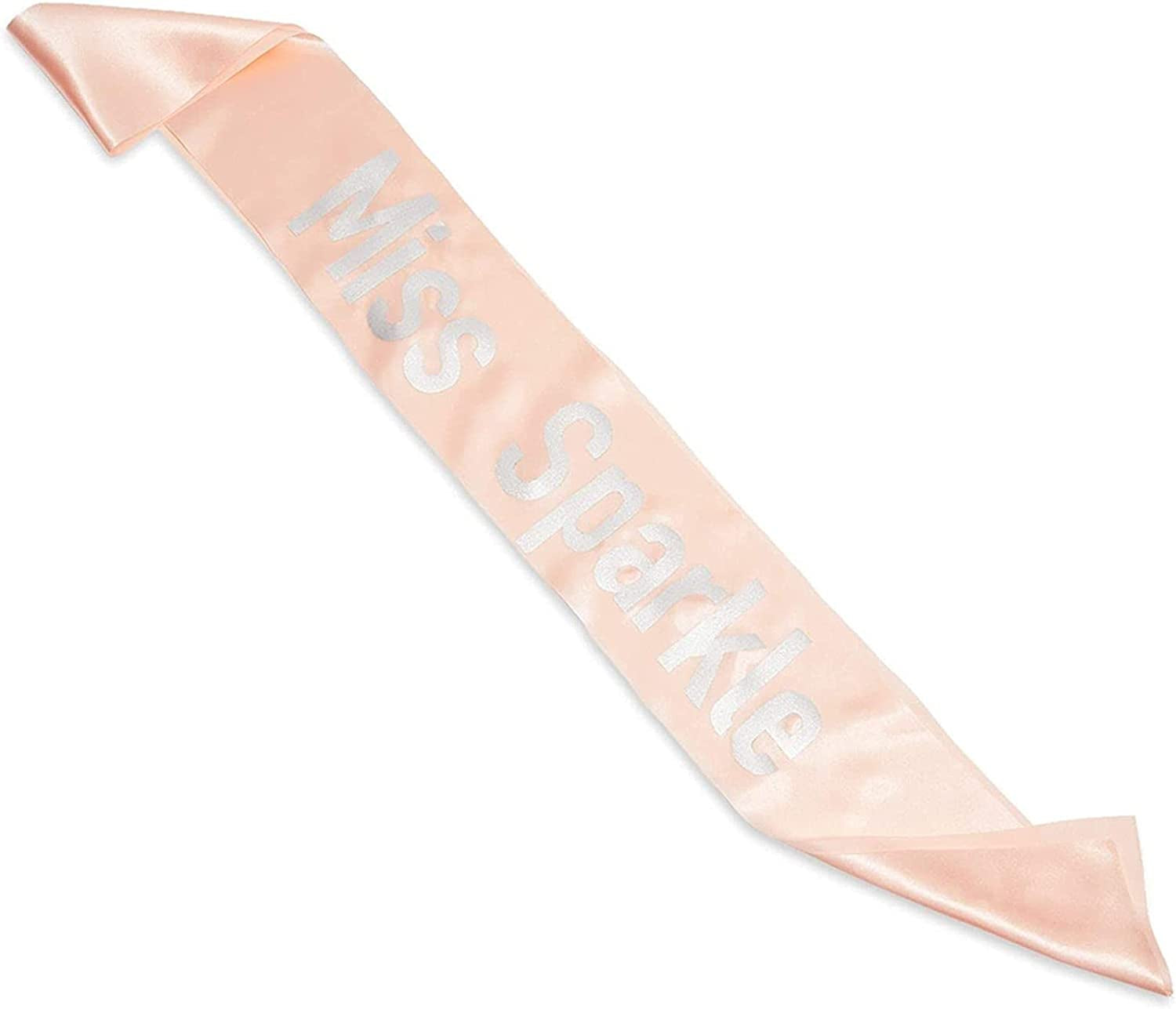 Shell Pink Satin Sashes for Pageants, Bachelorette Party, Prom (4 X 33 In, 24 Pack) Apparel & Accessories > Clothing Accessories > Sashes Sparkle and Bash   