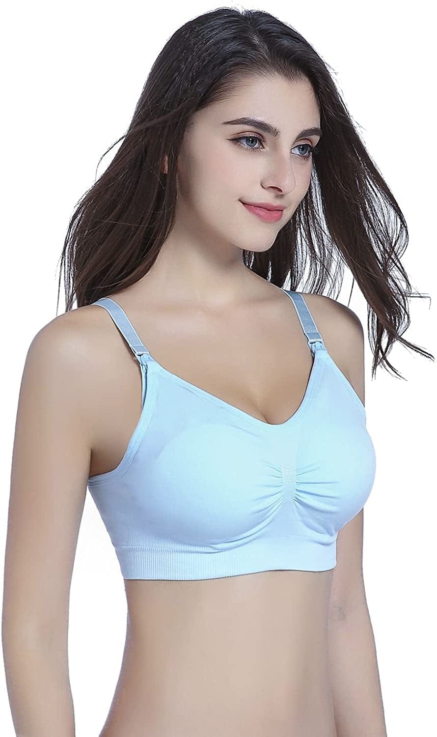 5PACK Nursing Bra Wireless Bra Women'S Sleeping Maternity Bra Breastfeeding Bra