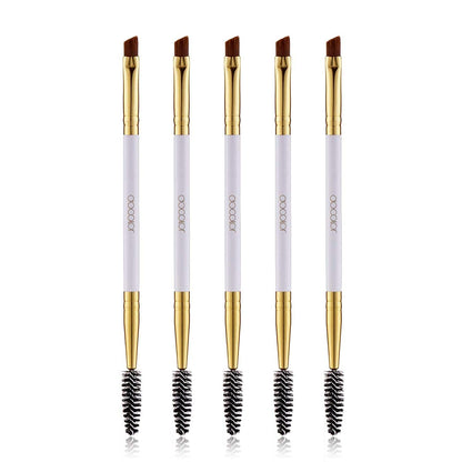 5Pcs Docolor Duo Eyebrow Brush, Professional Eye Makeup Tool, Eyeshadow Brush and Spoolie Brush White Health & Beauty > Personal Care > Cosmetics > Cosmetic Tools > Makeup Tools Docolor 5pcs white  